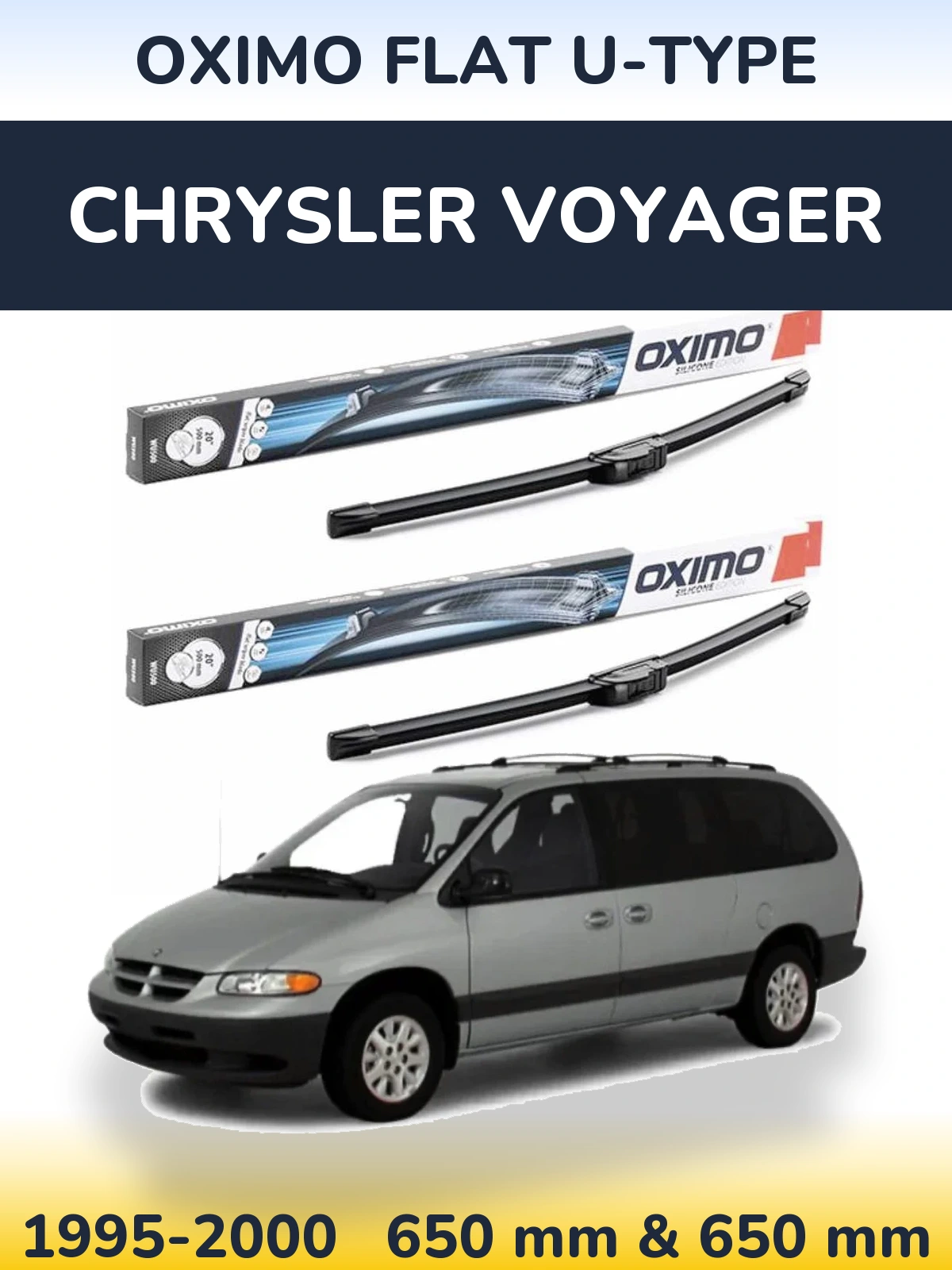 Torkarblad Oximo Flat U-type för Chrysler Voyager