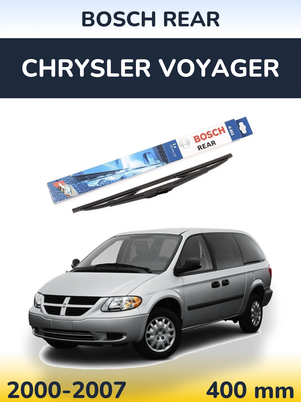 Torkarblad BOSCH Rear för Chrysler Voyager