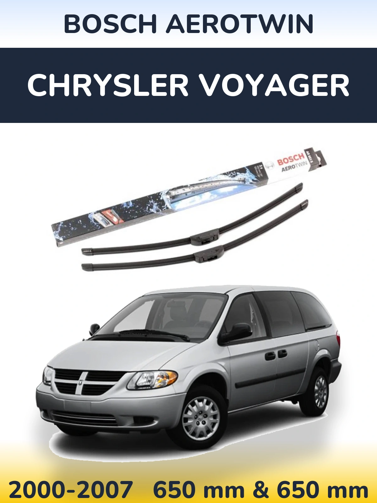 Torkarblad BOSCH AeroTwin för Chrysler Voyager