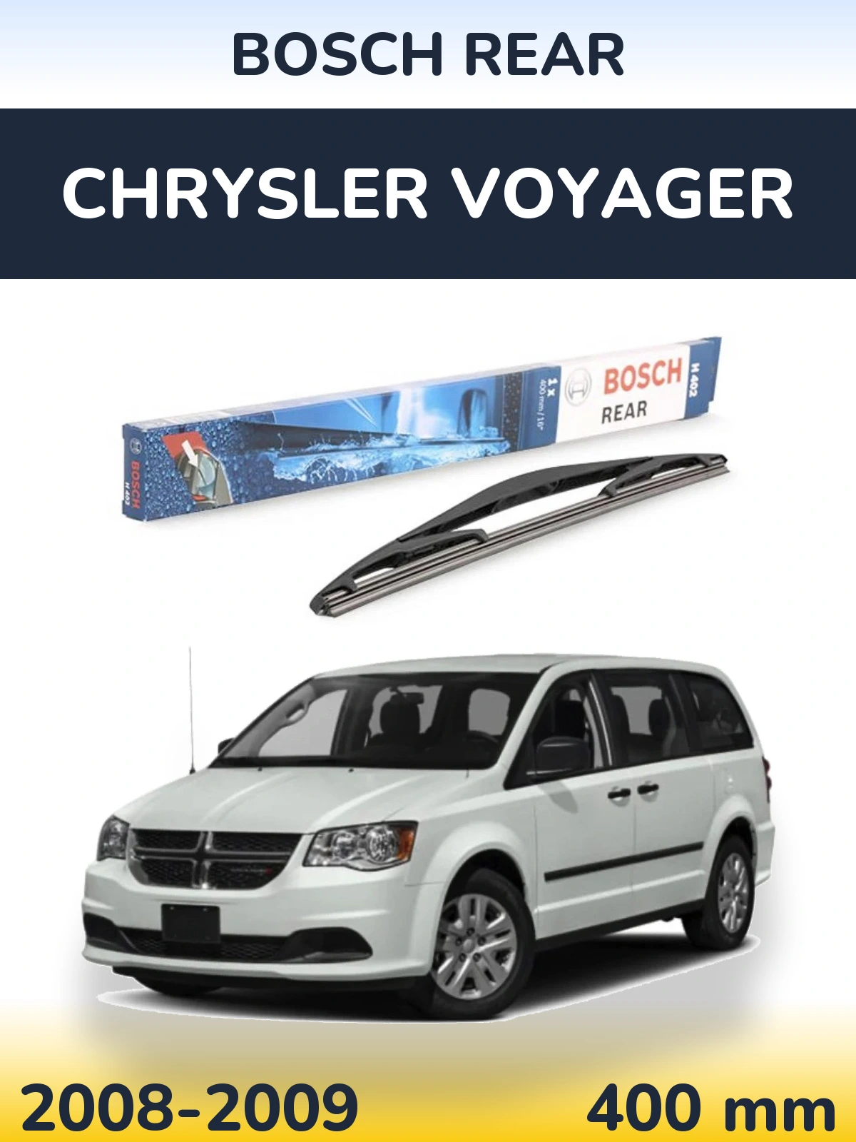 Torkarblad BOSCH Rear för Chrysler Voyager