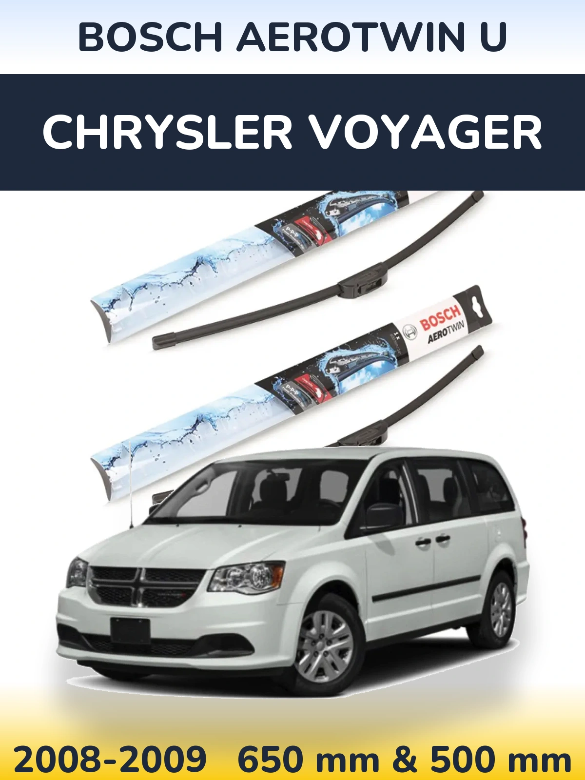 Torkarblad BOSCH AeroTwin U för Chrysler Voyager