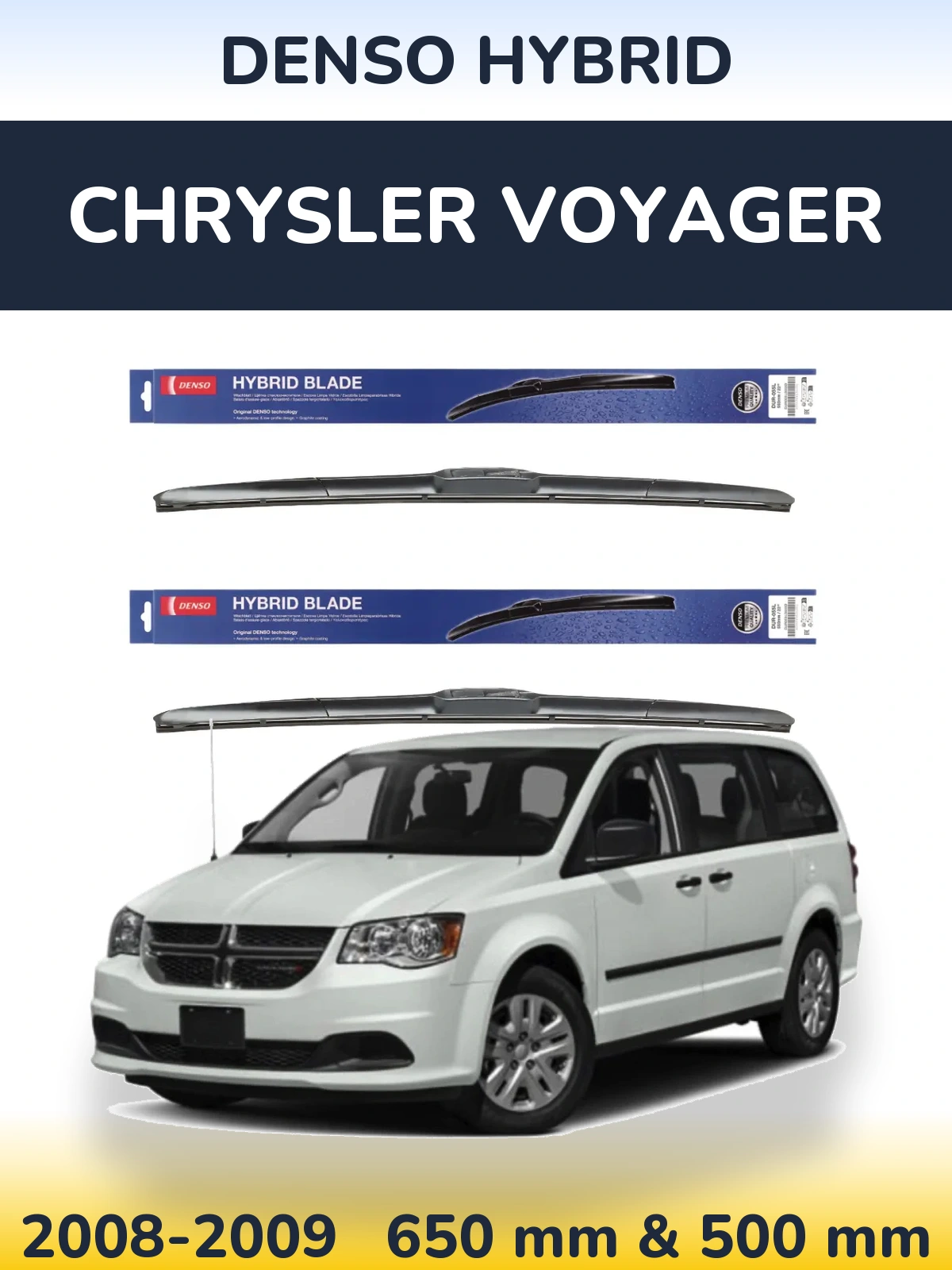 Torkarblad Denso Hybrid för Chrysler Voyager