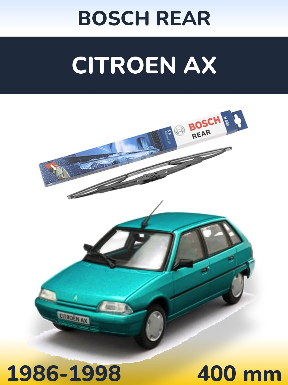 Torkarblad BOSCH Rear för Citroen AX