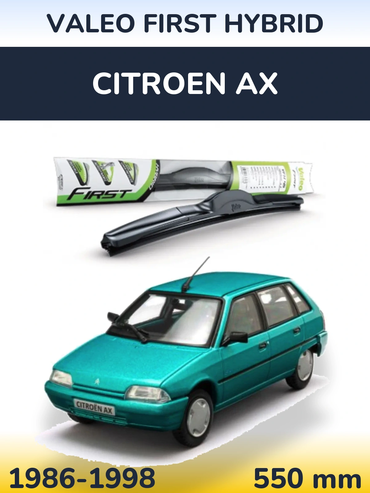 Torkarblad Valeo First Hybrid för Citroen AX