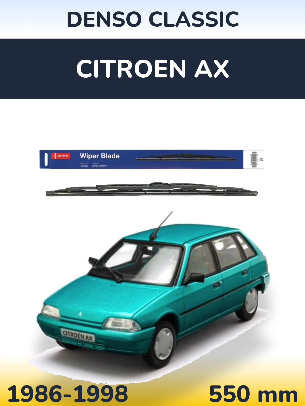Torkarblad Denso Classic för Citroen AX