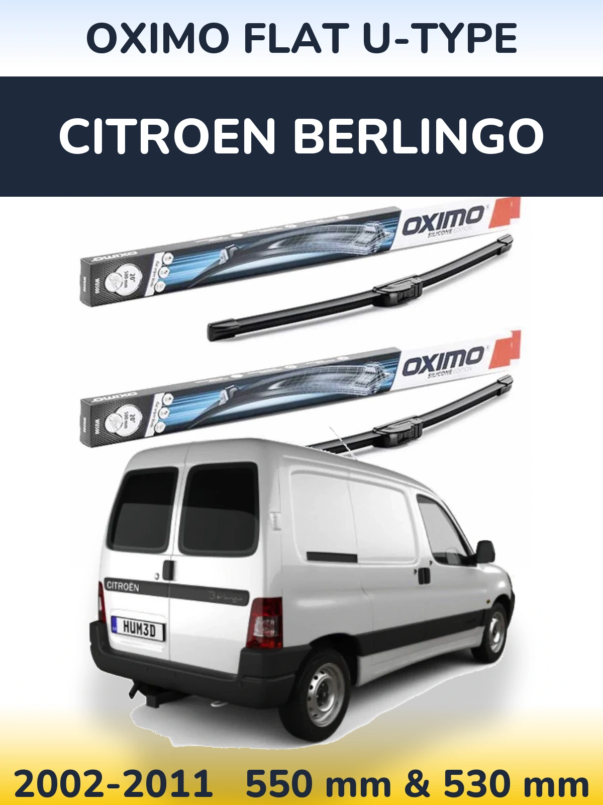 Torkarblad Oximo Flat U-type för Citroen Berlingo