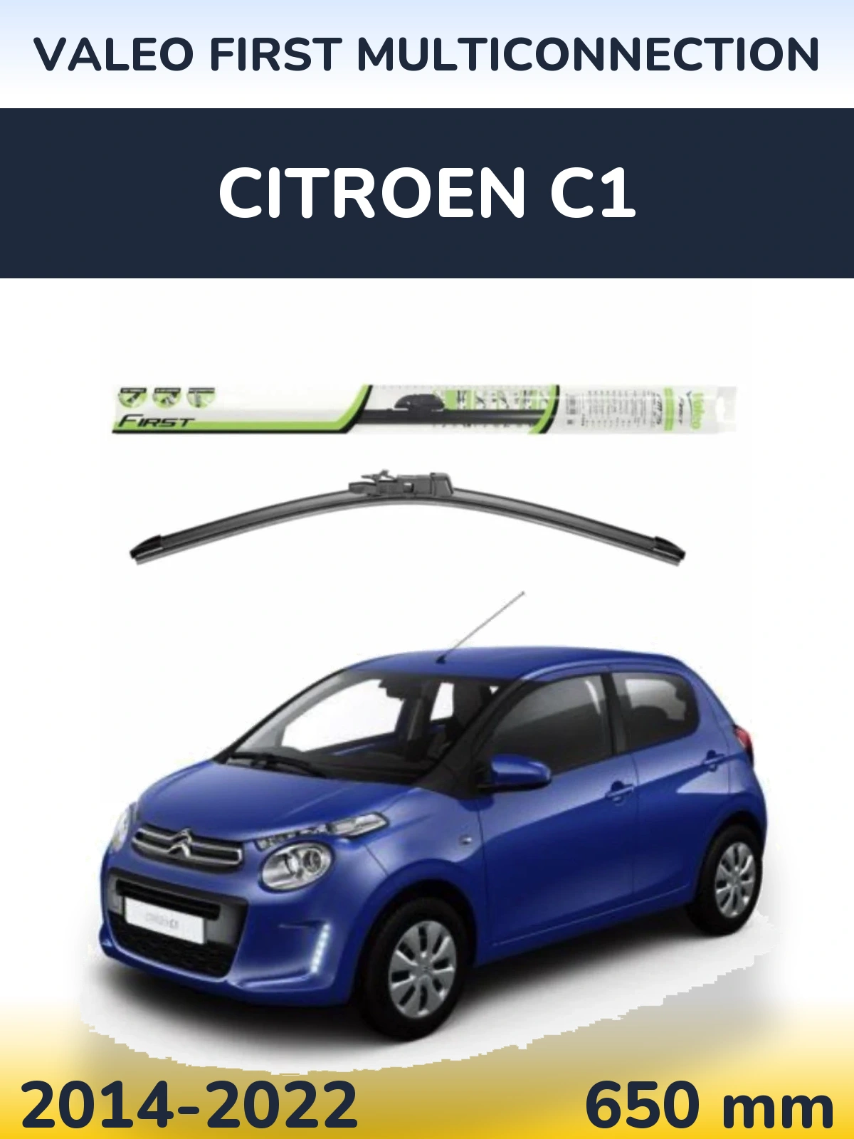Torkarblad Valeo First MultiConnection för Citroen C1