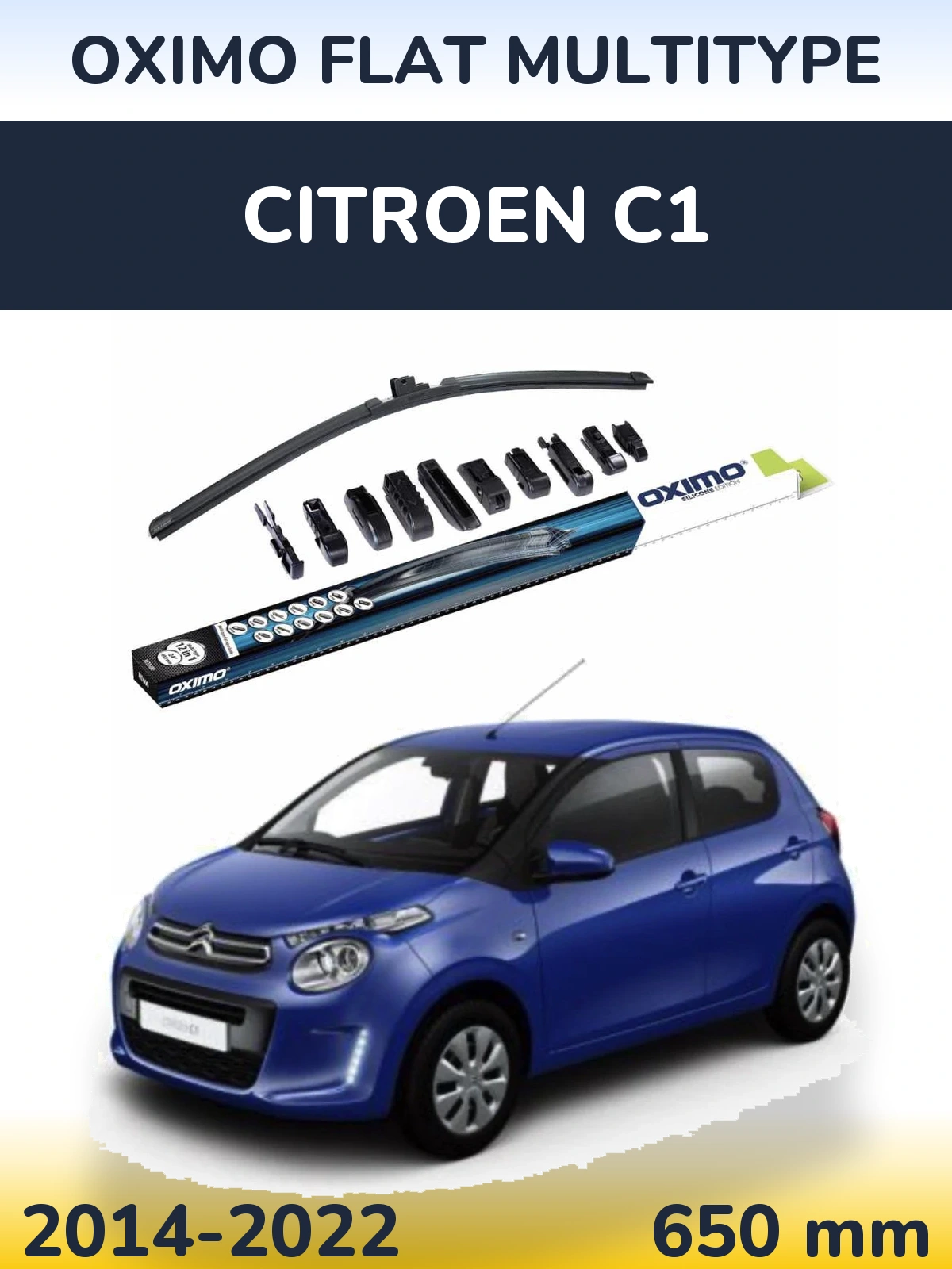 Torkarblad Oximo Flat MultiType för Citroen C1