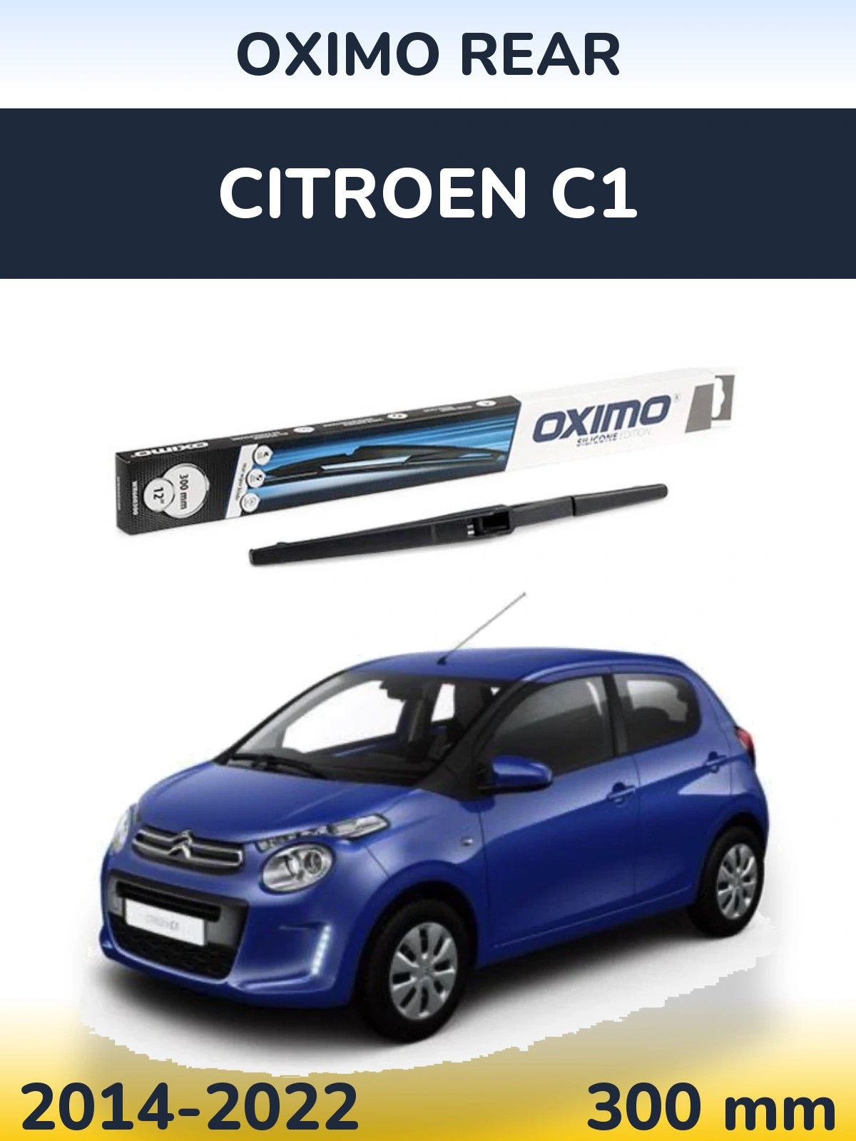 Torkarblad Oximo Rear för Citroen C1