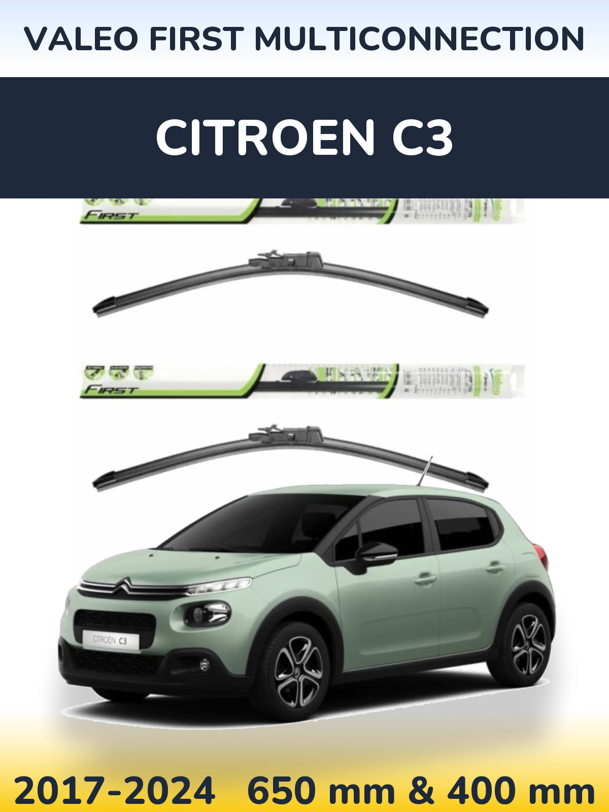 Torkarblad Valeo First MultiConnection för Citroen C3