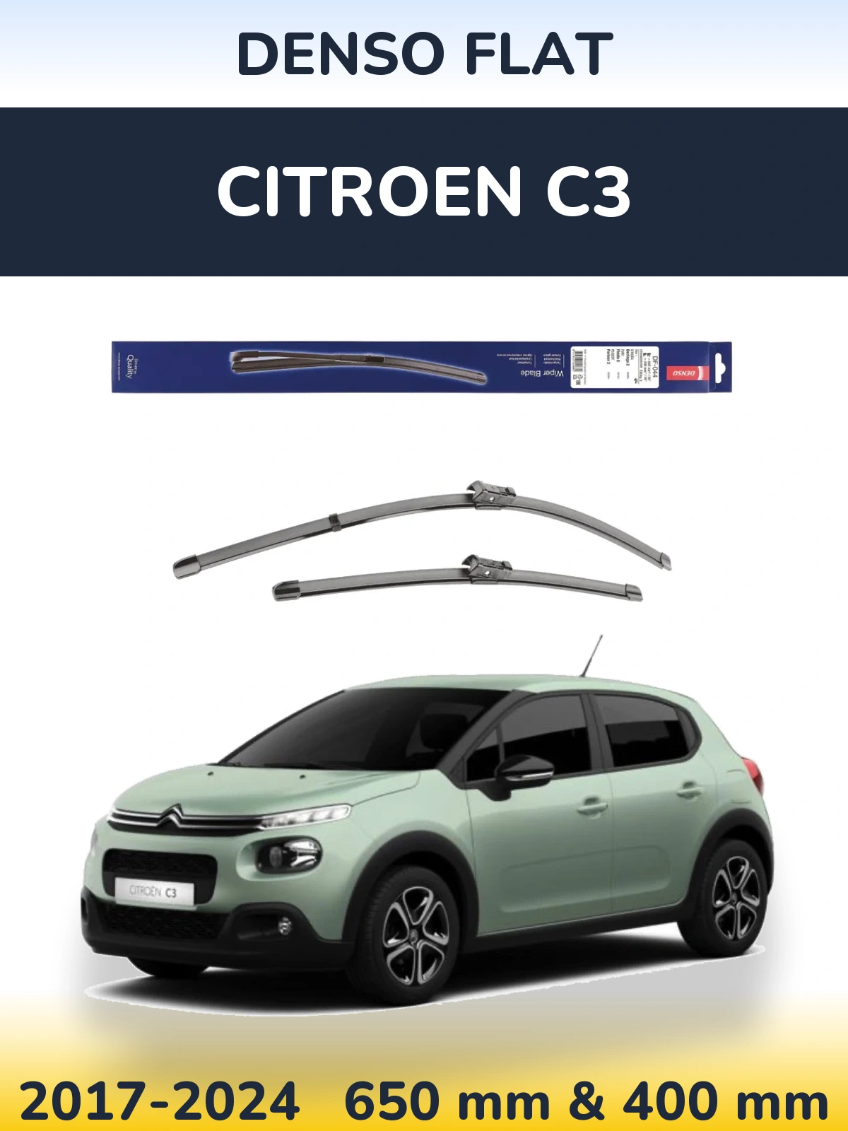 Torkarblad Denso Flat för Citroen C3