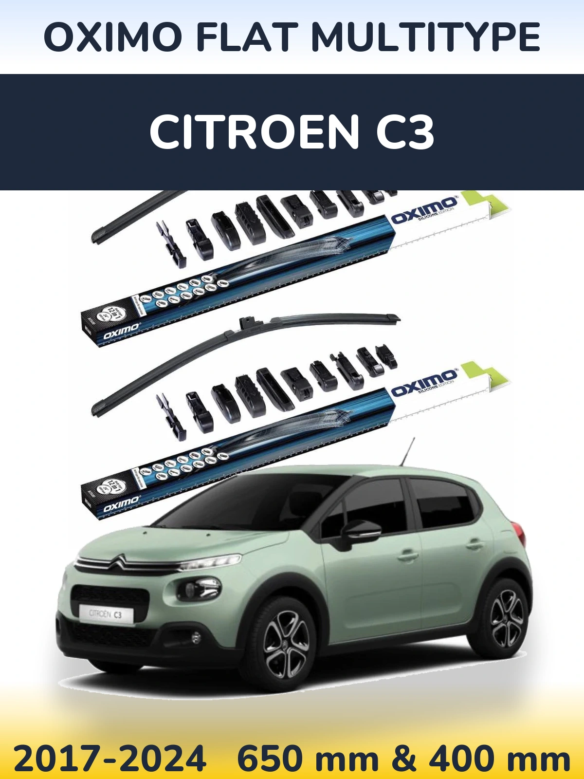 Torkarblad Oximo Flat MultiType för Citroen C3