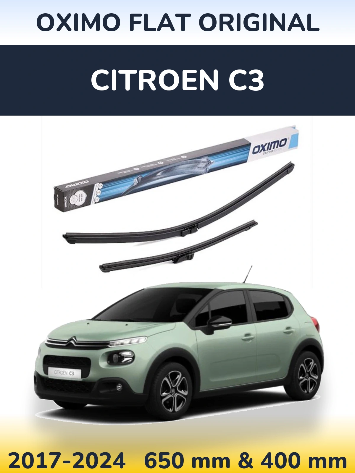 Torkarblad Oximo Flat Original för Citroen C3