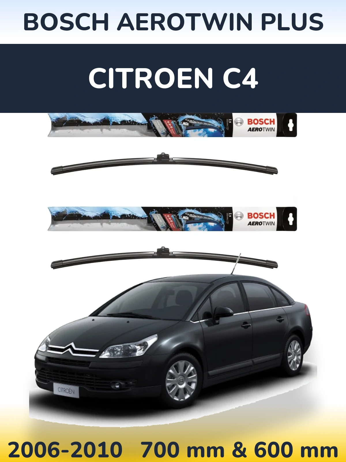 Torkarblad BOSCH AeroTwin Plus för Citroen C4