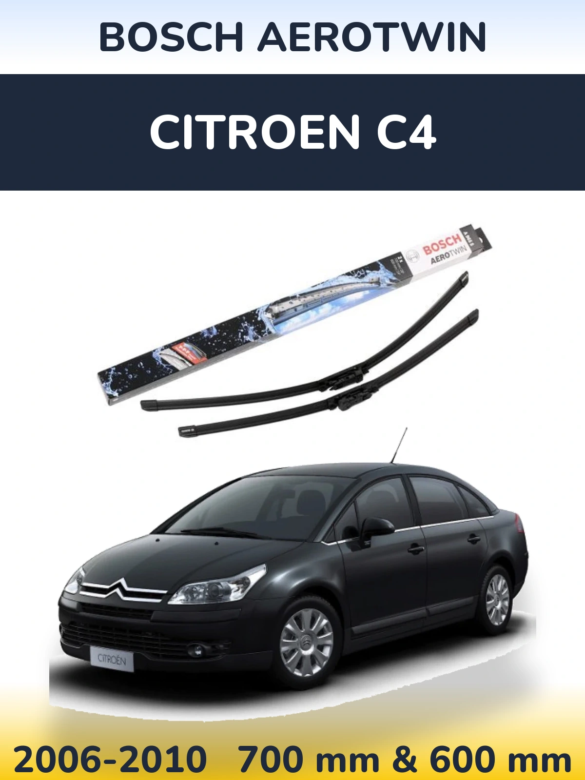 Torkarblad BOSCH AeroTwin för Citroen C4