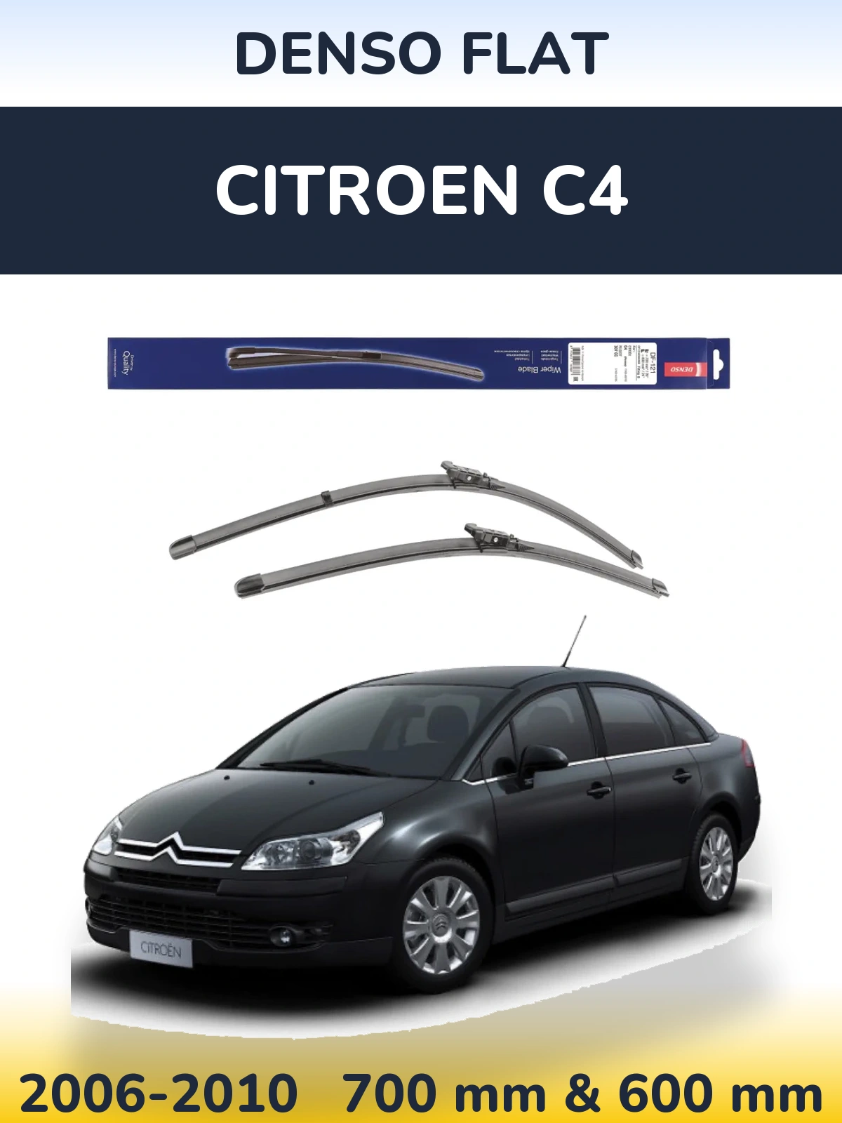 Torkarblad Denso Flat för Citroen C4