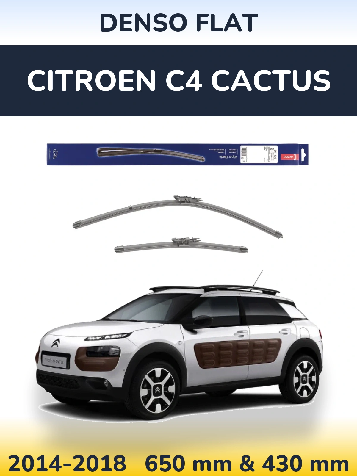 Torkarblad Denso Flat för Citroen C4 Cactus