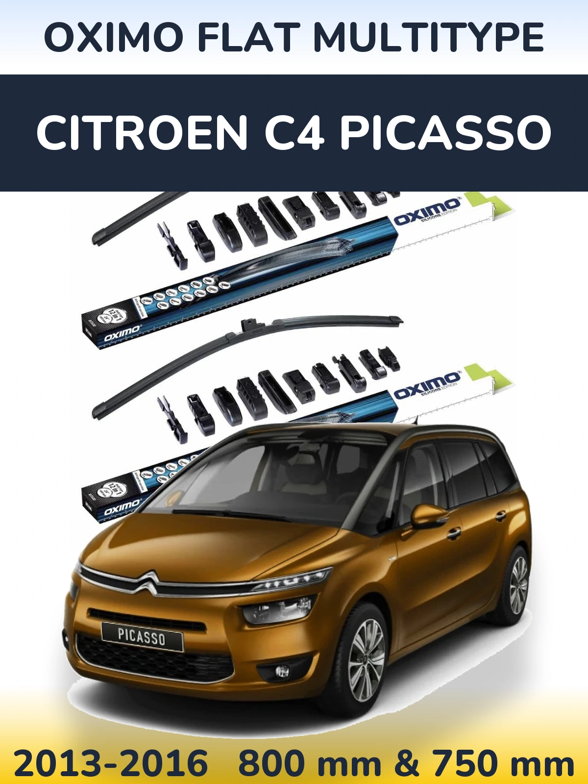 Torkarblad Oximo Flat MultiType för Citroen C4 Picasso