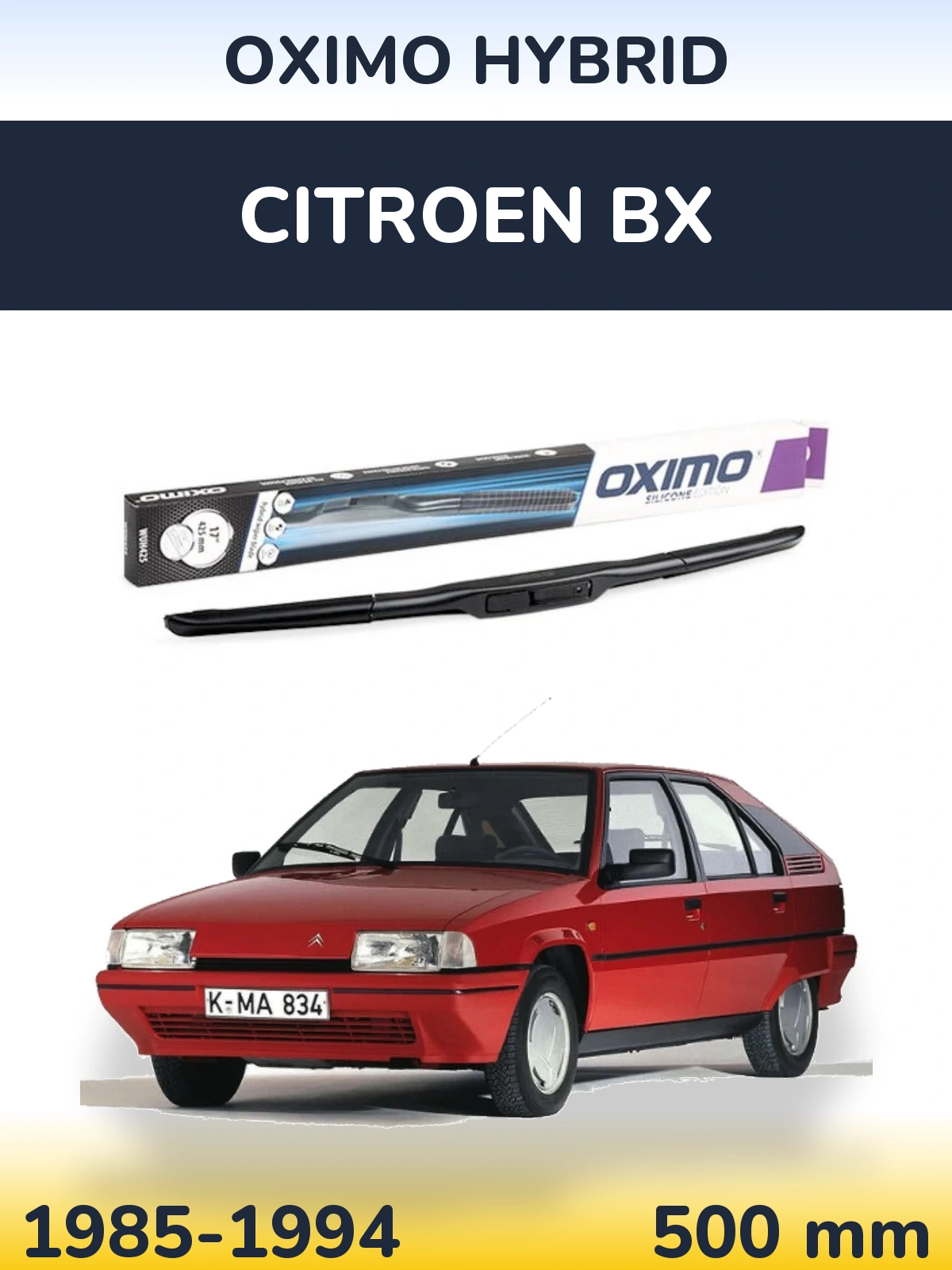 Torkarblad Oximo Hybrid för Citroen BX