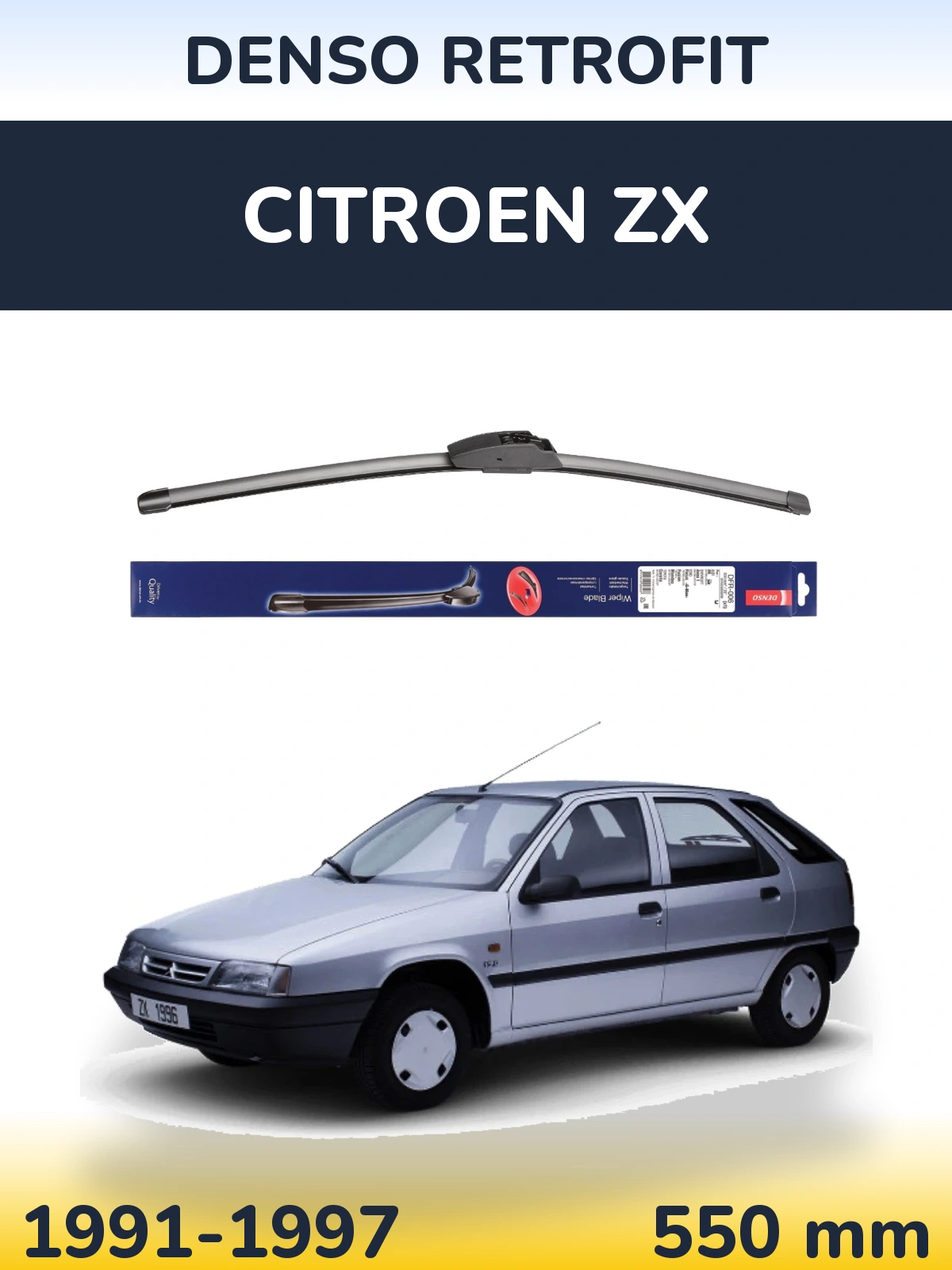 Torkarblad Denso Retrofit för Citroen ZX