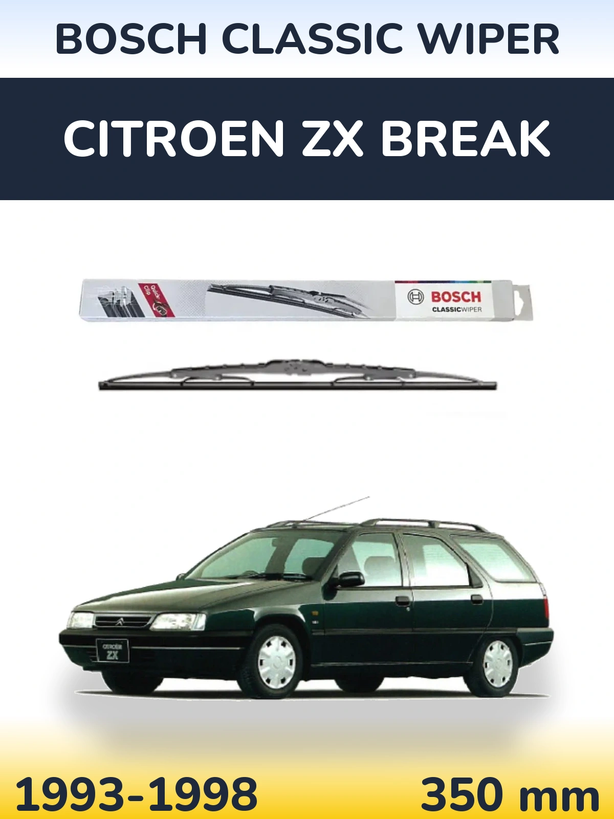Torkarblad BOSCH Classic Wiper för Citroen ZX Break