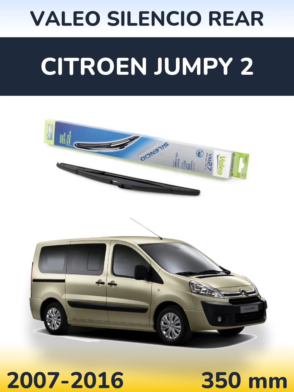 Torkarblad Valeo Silencio Rear för Citroen Jumpy 2
