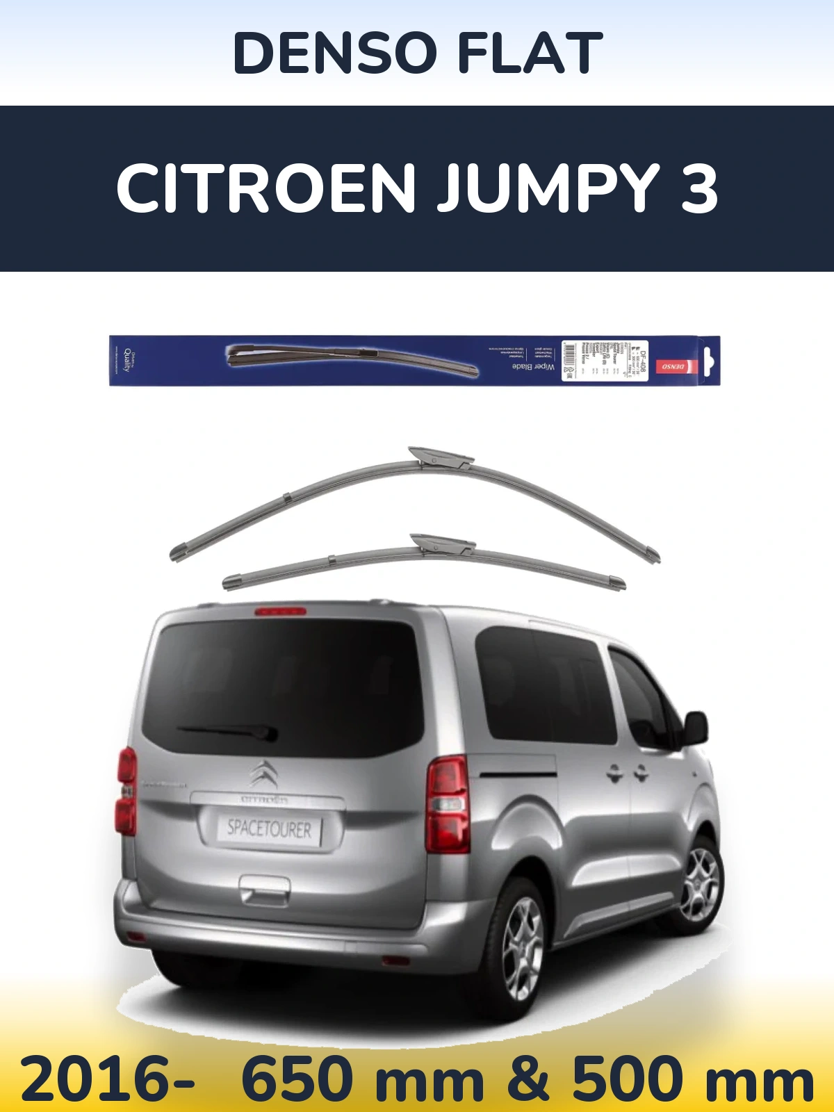 Torkarblad Denso Flat för Citroen Jumpy 3
