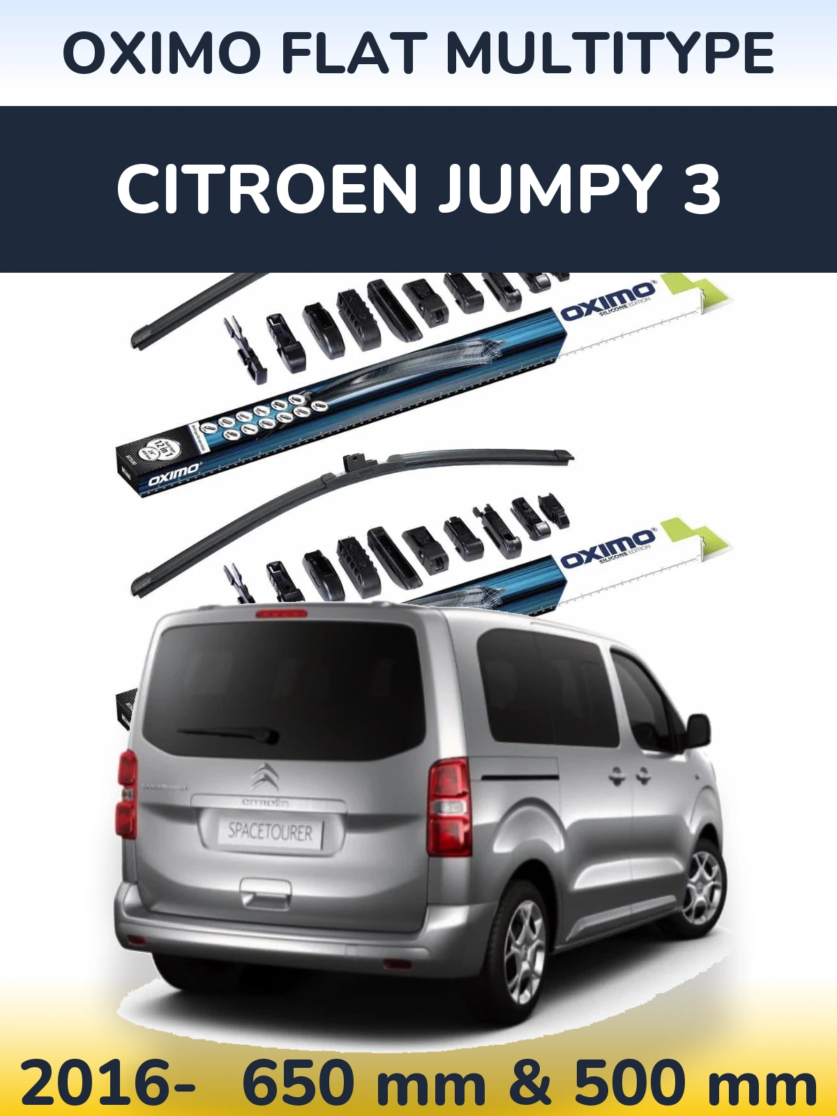 Torkarblad Oximo Flat MultiType för Citroen Jumpy 3