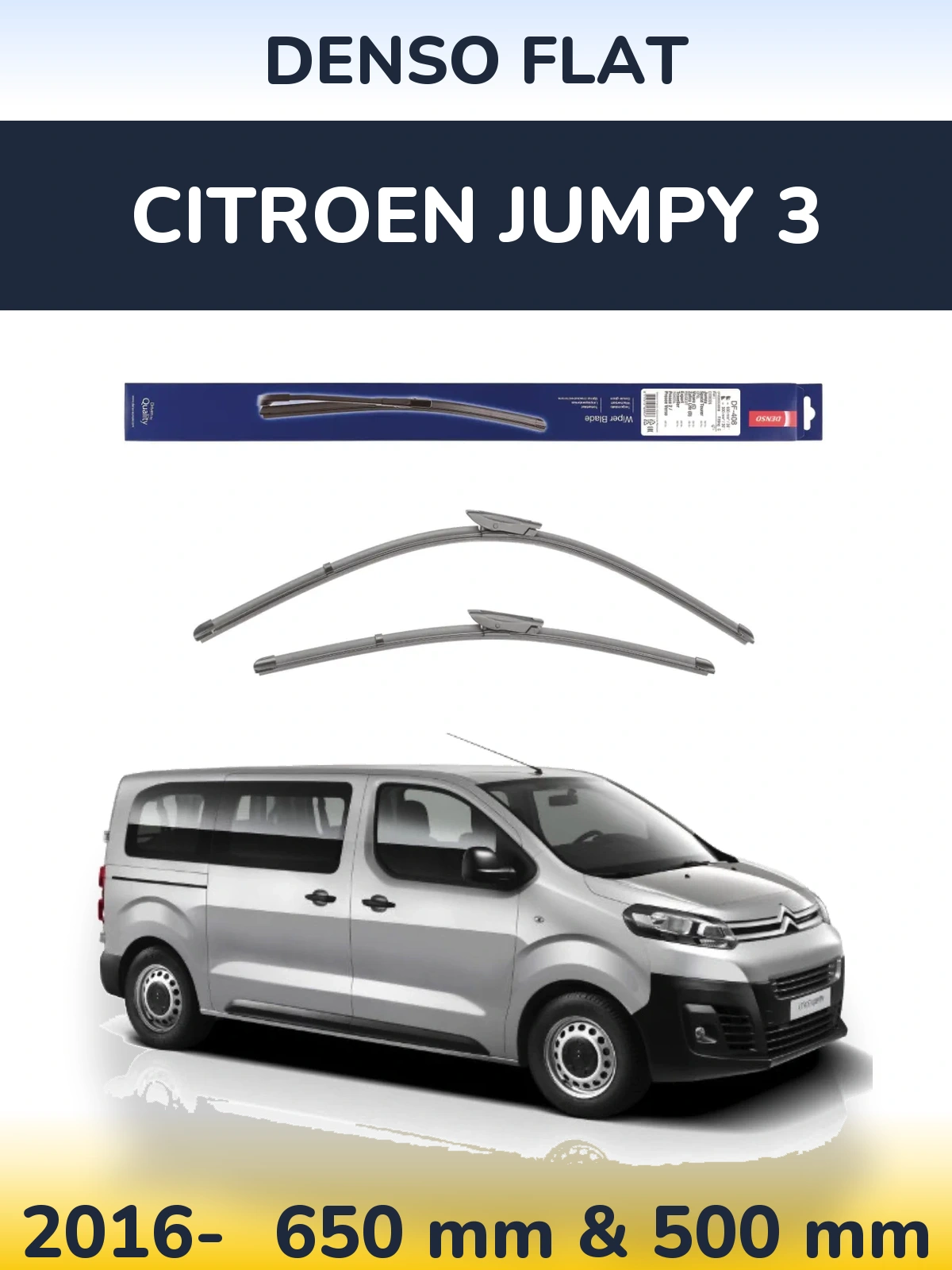 Torkarblad Denso Flat för Citroen Jumpy 3