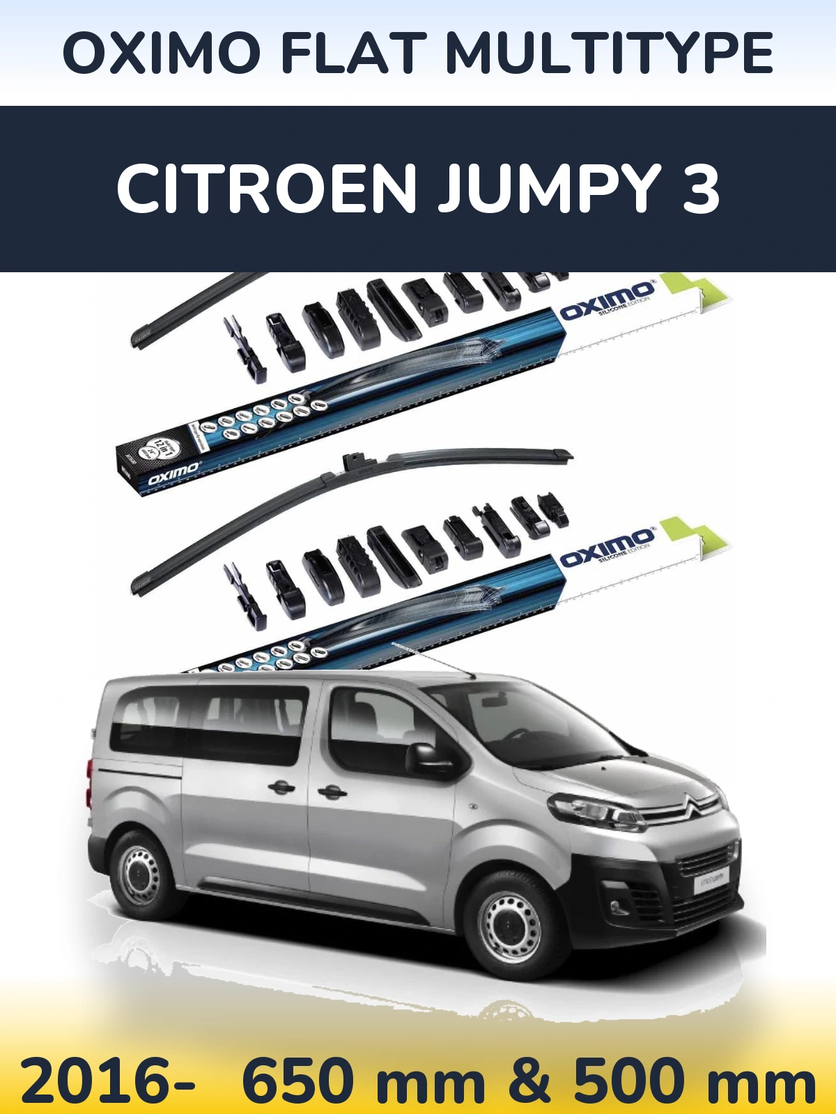 Torkarblad Oximo Flat MultiType för Citroen Jumpy 3