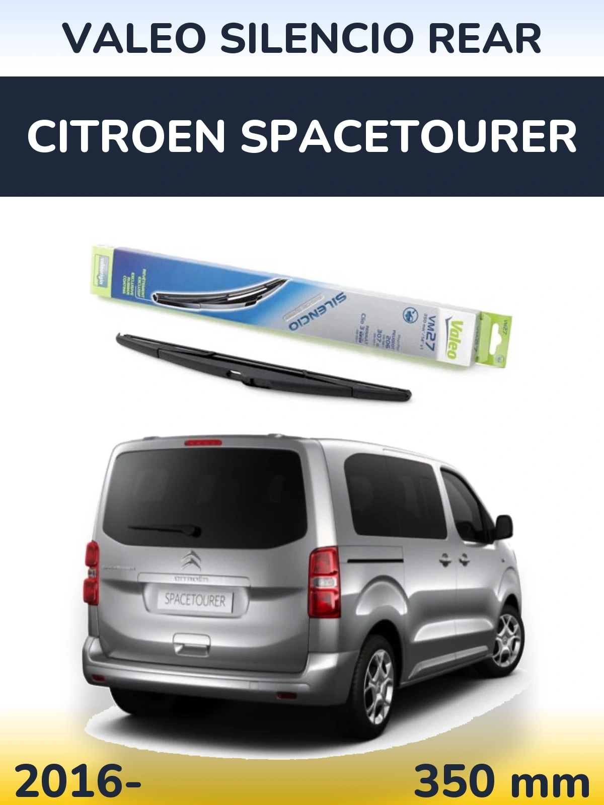 Torkarblad Valeo Silencio Rear för Citroen SpaceTourer