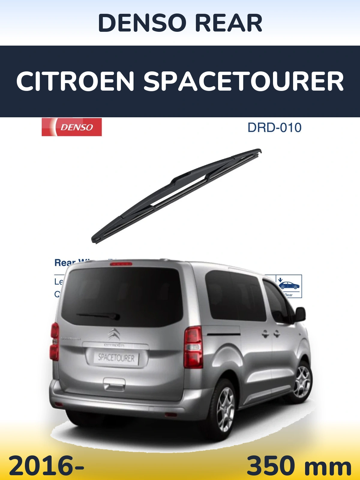Torkarblad Denso Rear för Citroen SpaceTourer