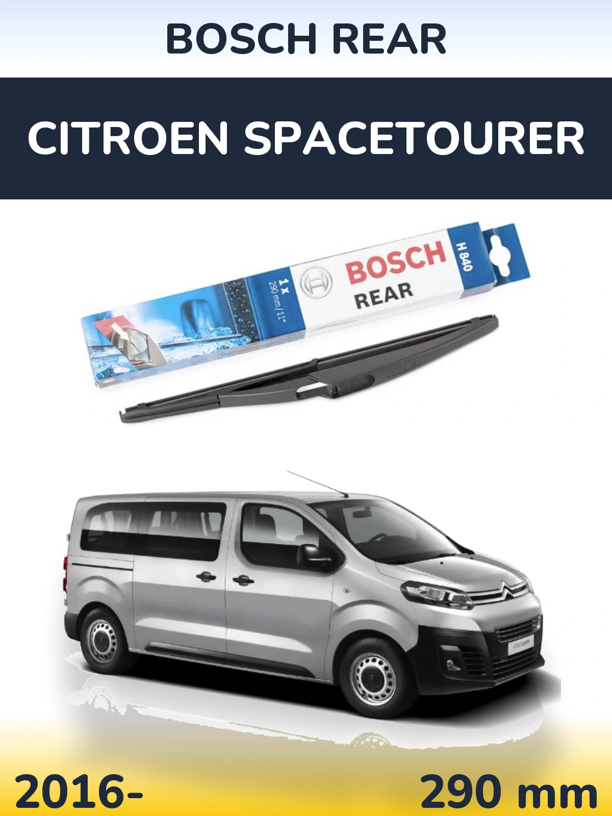 Torkarblad BOSCH Rear för Citroen SpaceTourer