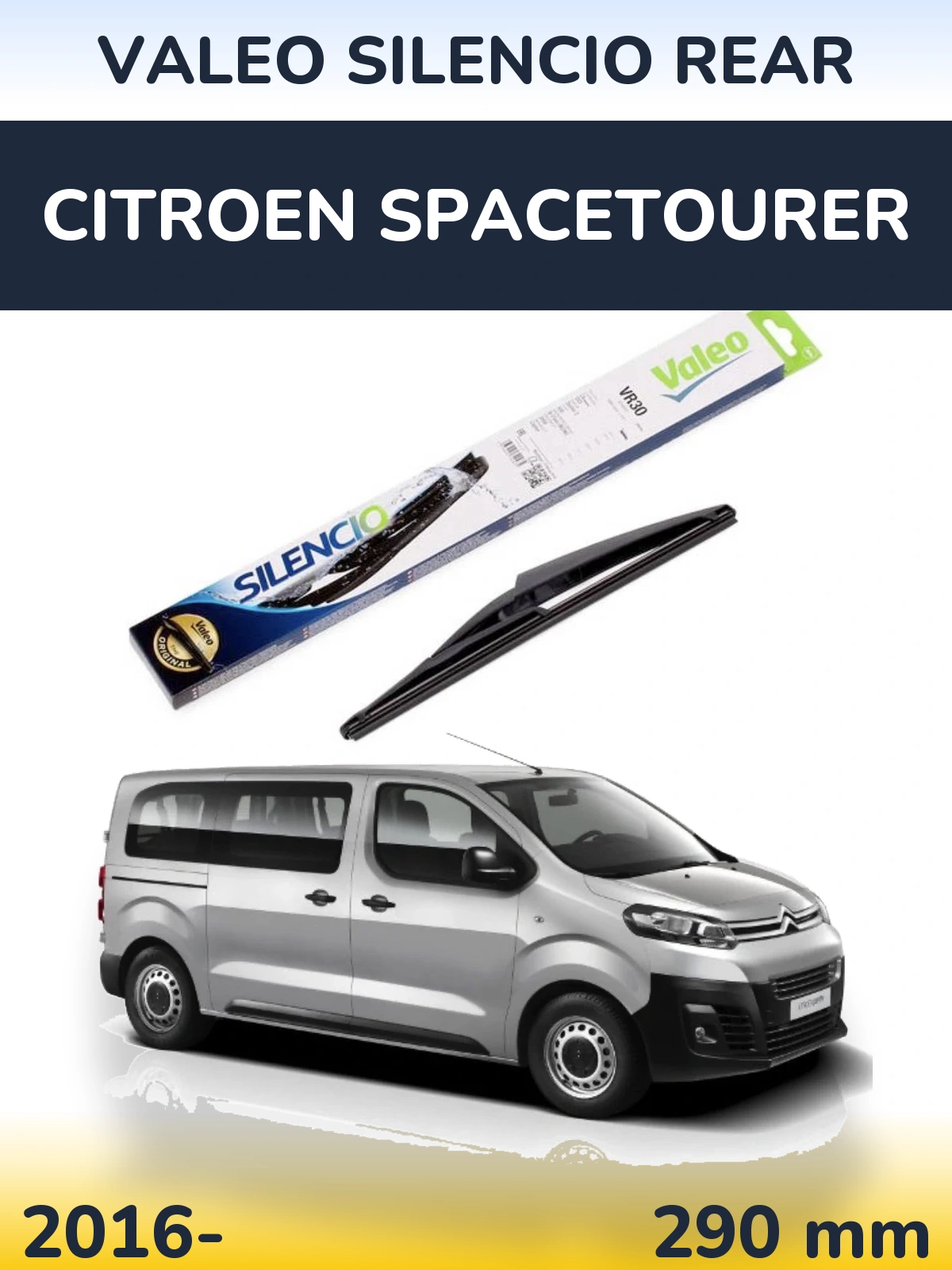 Torkarblad Valeo Silencio Rear för Citroen SpaceTourer