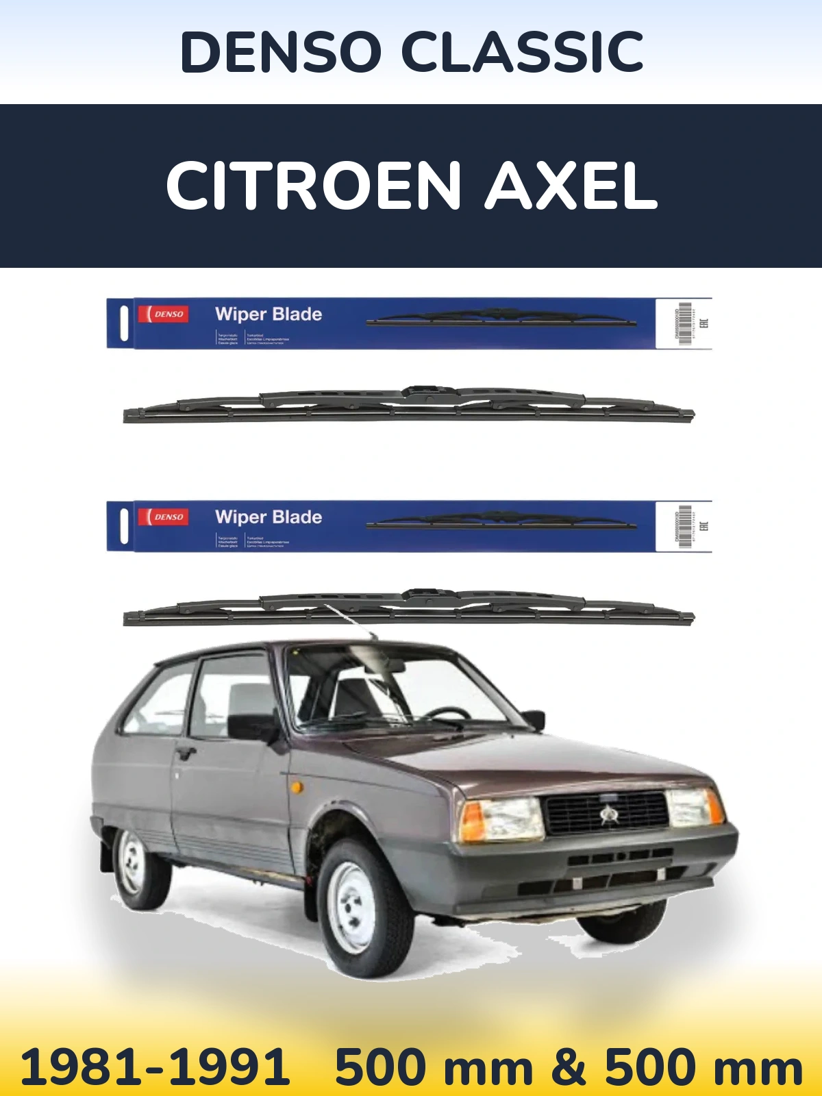 Torkarblad Denso Classic för Citroen Axel