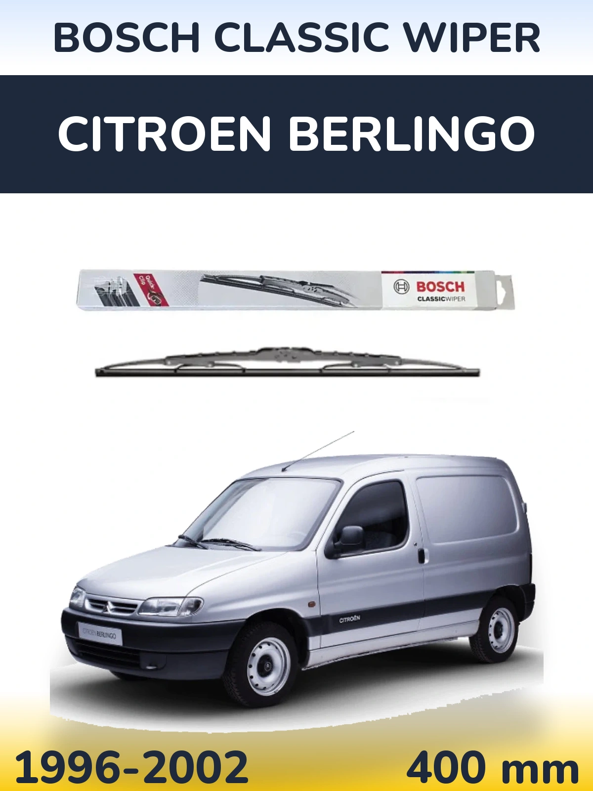 Torkarblad BOSCH Classic Wiper för Citroen Berlingo