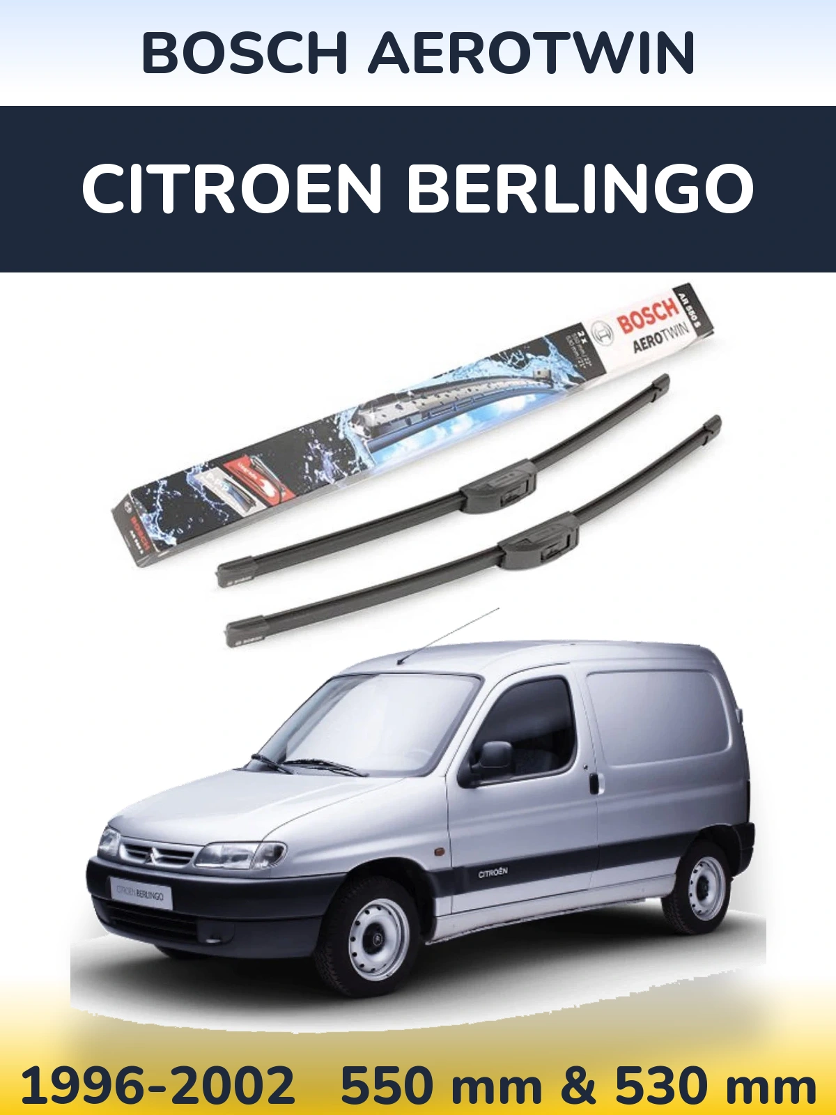 Torkarblad BOSCH AeroTwin för Citroen Berlingo