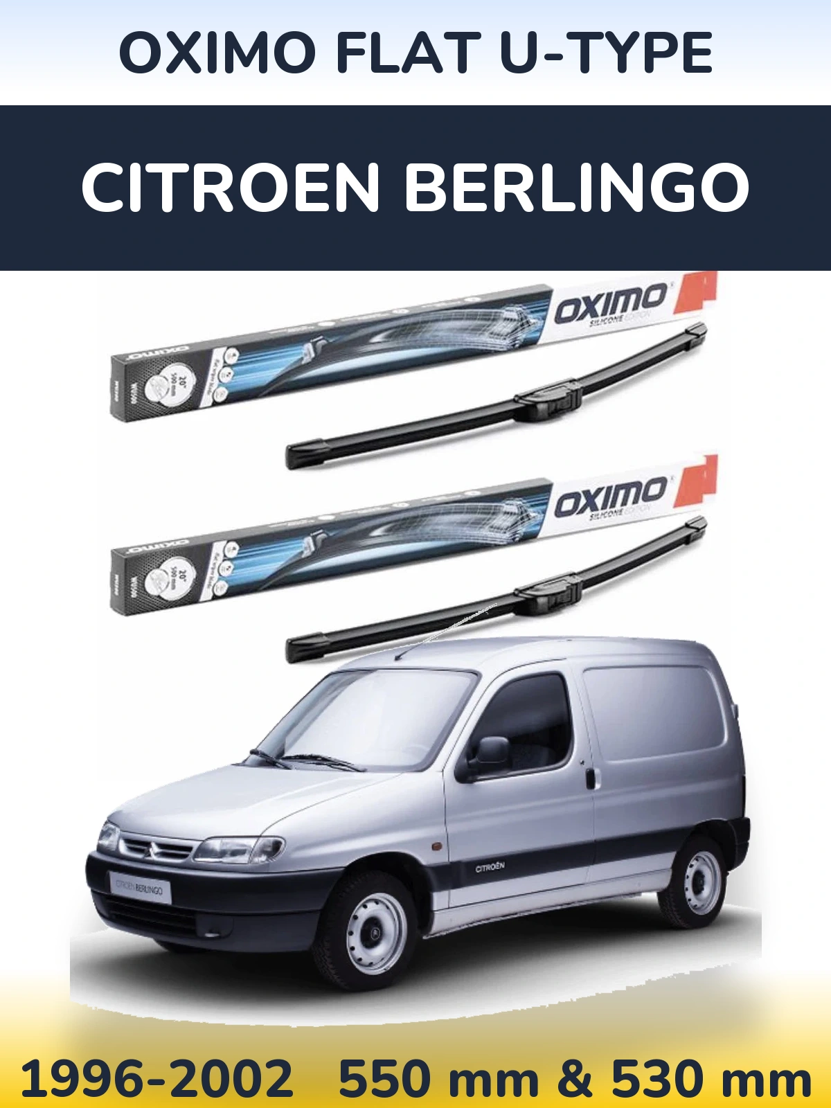 Torkarblad Oximo Flat U-type för Citroen Berlingo