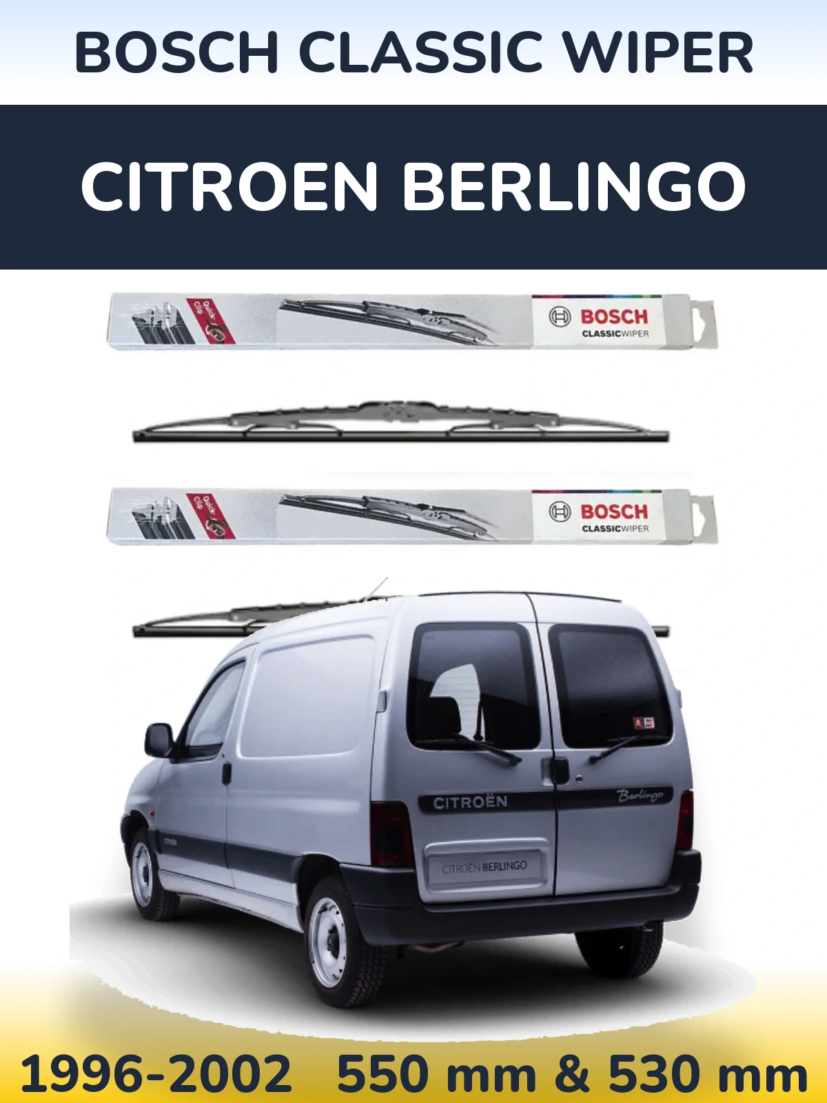 Torkarblad BOSCH Classic Wiper för Citroen Berlingo