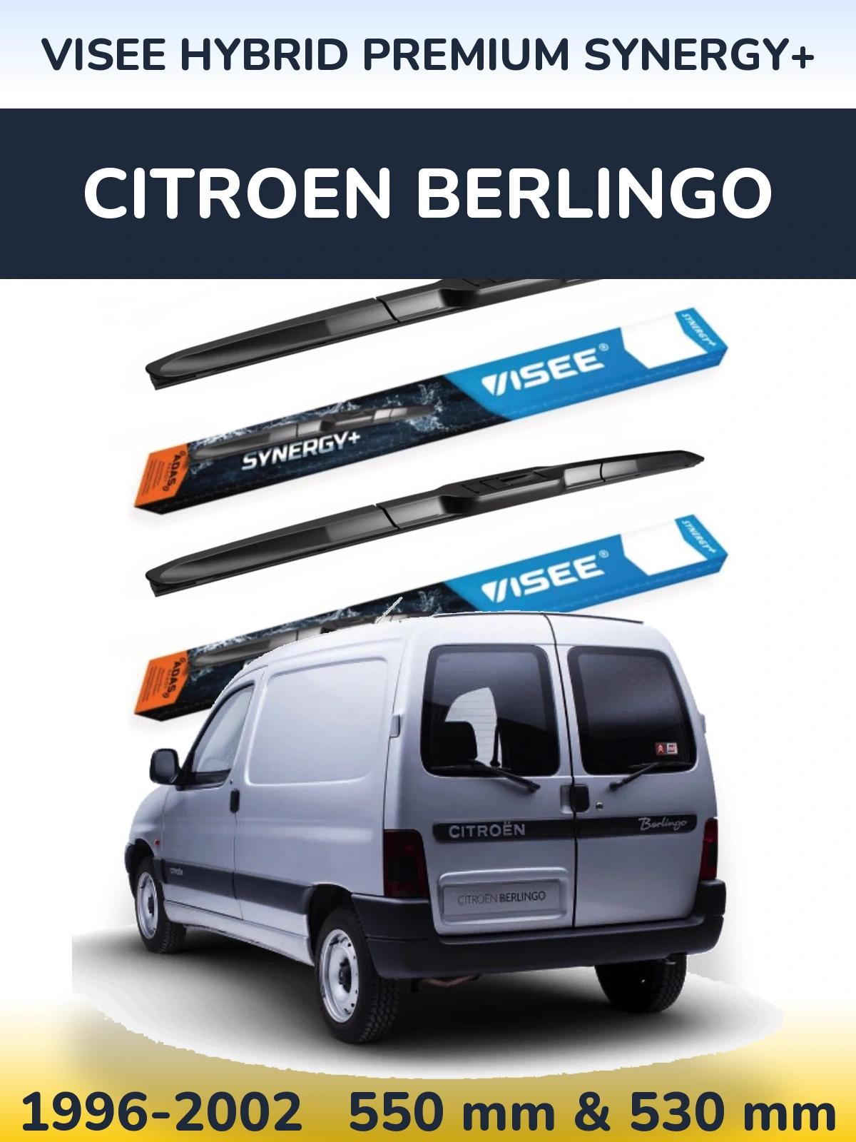 Torkarblad VISEE HYBRID PREMIUM SYNERGY+ för Citroen Berlingo