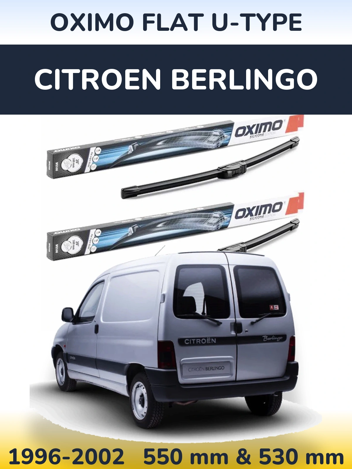 Torkarblad Oximo Flat U-type för Citroen Berlingo