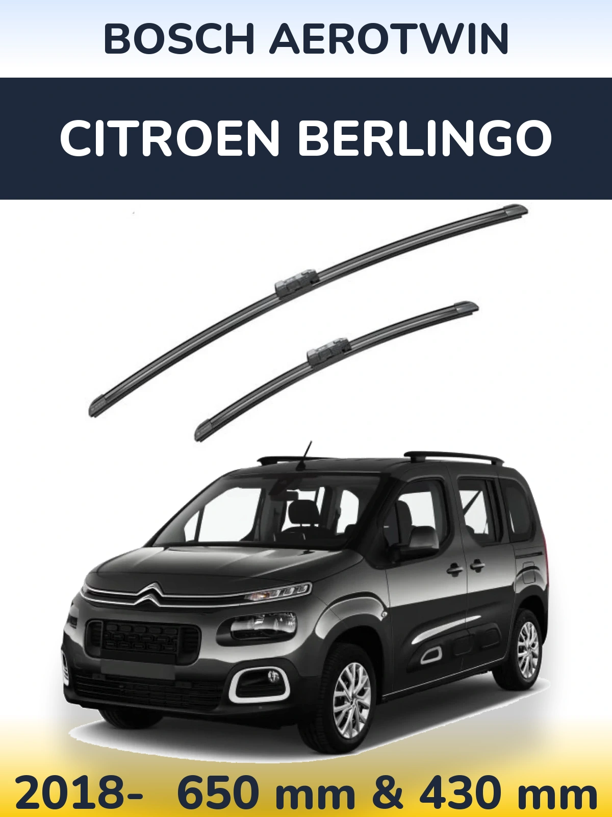 Torkarblad BOSCH AeroTwin för Citroen Berlingo