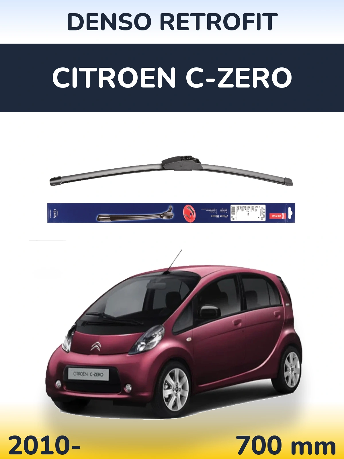Torkarblad Denso Retrofit för Citroen C-Zero