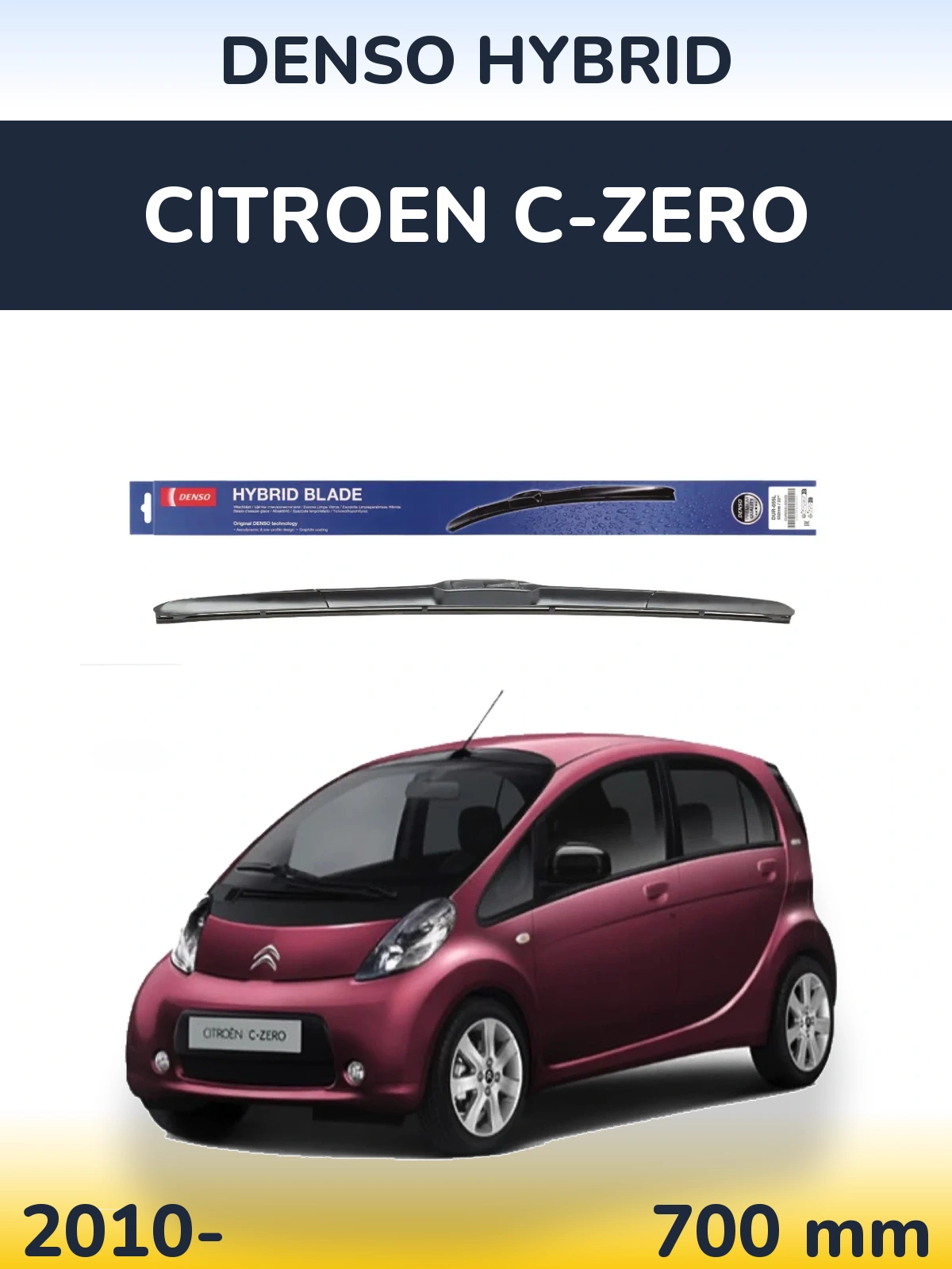 Torkarblad Denso Hybrid för Citroen C-Zero
