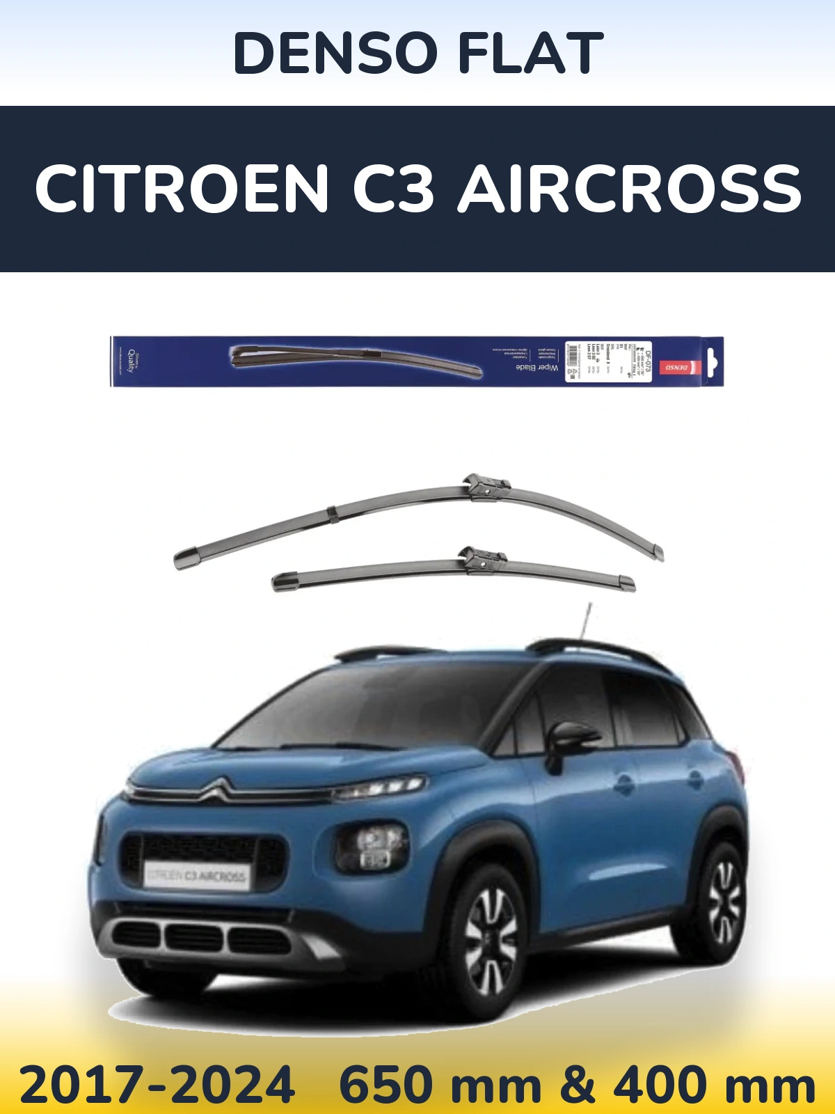 Torkarblad Denso Flat för Citroen C3 Aircross