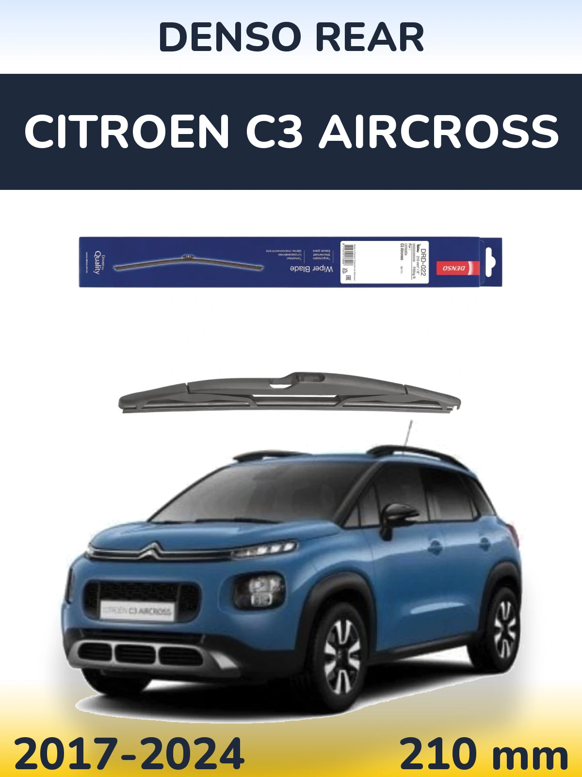 Torkarblad Denso Rear för Citroen C3 Aircross
