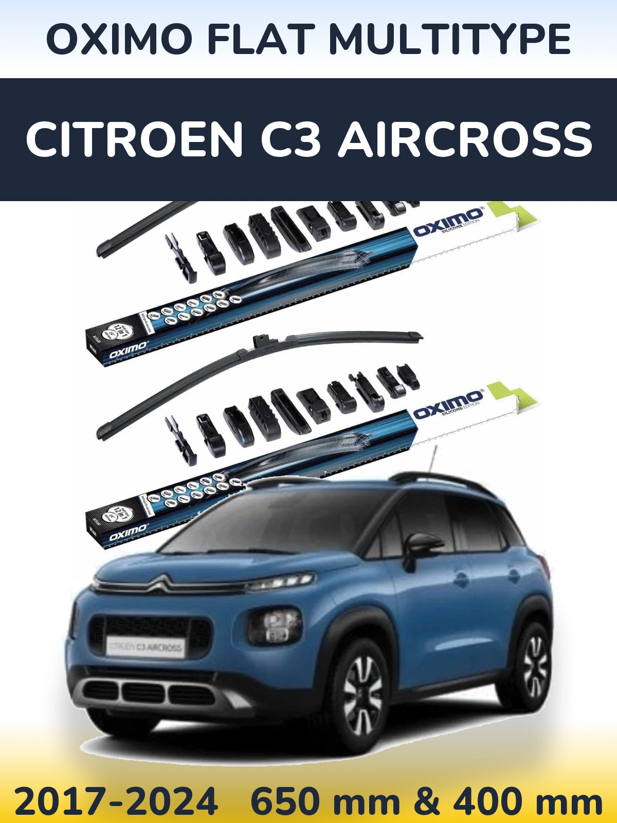 Torkarblad Oximo Flat MultiType för Citroen C3 Aircross