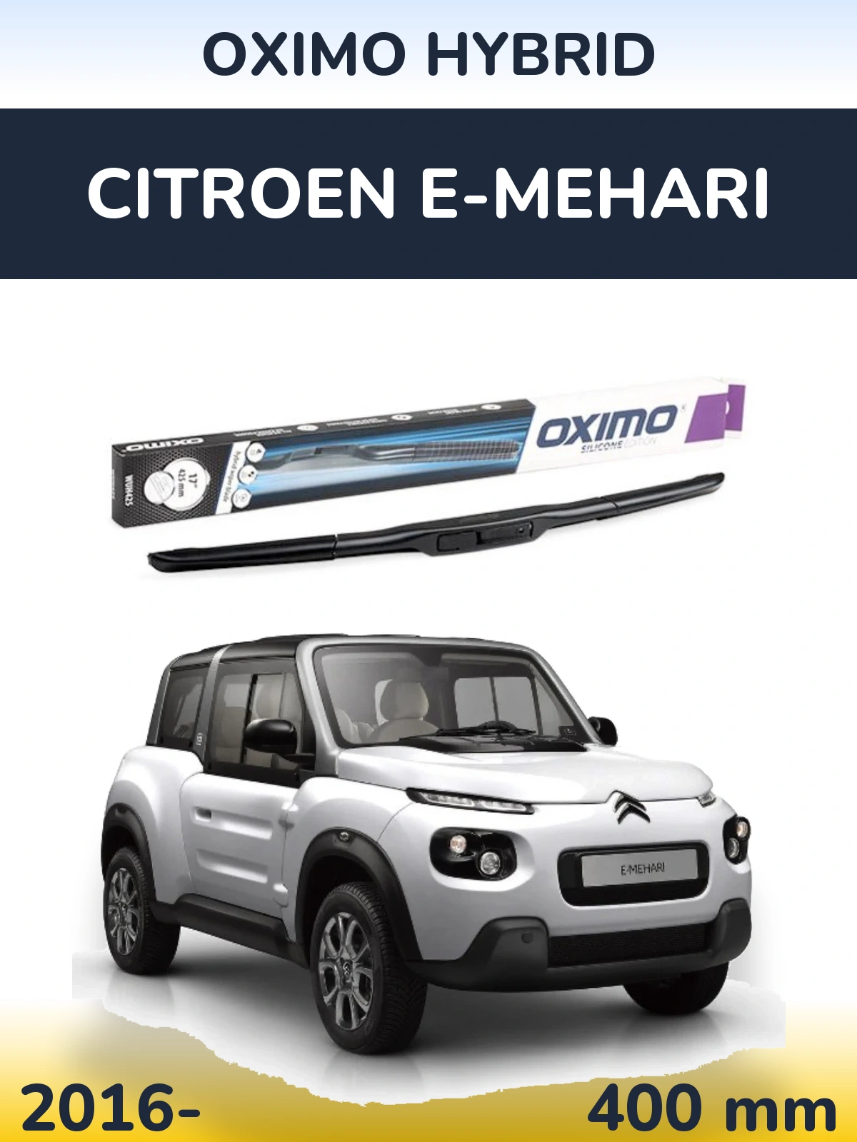 Torkarblad Oximo Hybrid för Citroen E-Mehari