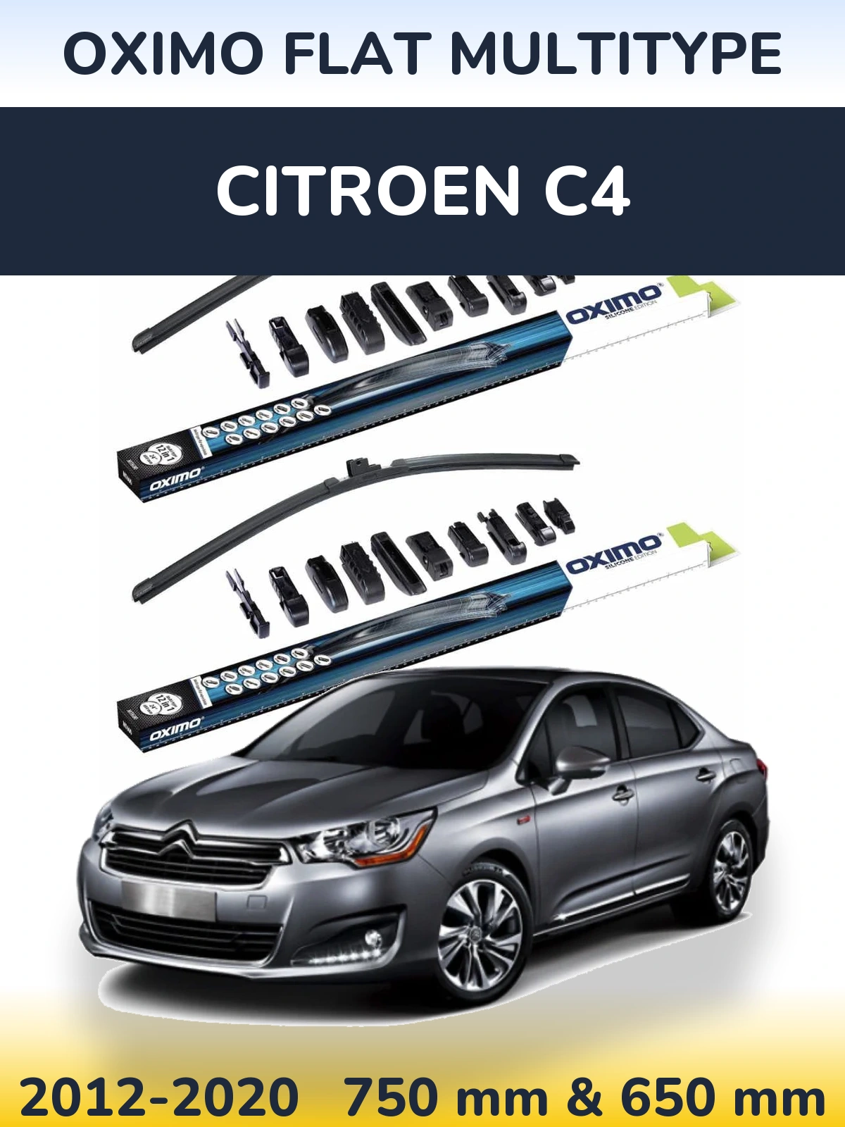 Torkarblad Oximo Flat MultiType för Citroen C4