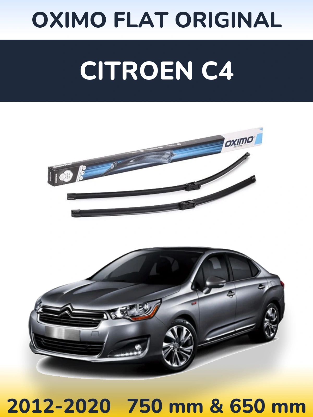 Torkarblad Oximo Flat Original för Citroen C4